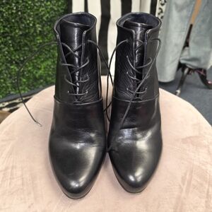 Jil Sander Black Leather Women's Boots